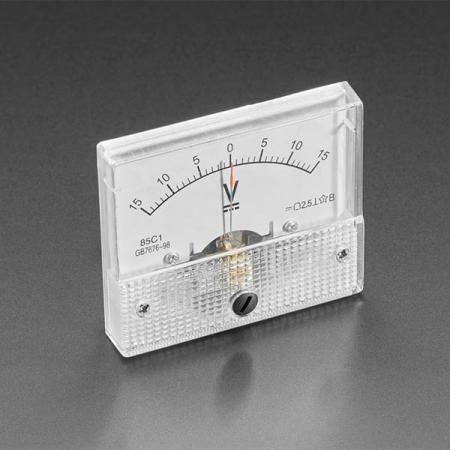 디바이스마트,계측기/측정공구 > 전기/전자 계측기 > 전압계,Adafruit,Small -15 to +15V DC Analog Panel Meter [ada-4403],소형 -15A ~ +15V DC 전류 측정기 / 아날로그 패널 미터