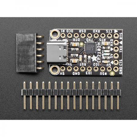 디바이스마트,MCU보드/전자키트 > 통신/네트워크 > USB관련,Adafruit,Adafruit CP2102N Friend - USB to Serial Converter [ada-5335],usb 직렬 변환기 / CP2104N / 최대 3Mbps / USB C / RX/TX LED / 크기 : 30 x 18 x 5 mm