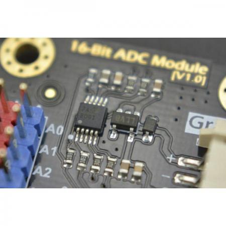 디바이스마트,MCU보드/전자키트 > 전원/신호/저장/응용 > ADC/DAC,DFROBOT,Gravity: I2C ADS1115 16-Bit ADC Module (Arduino & Raspberry Pi Compatible) [DFR0553],16비트 ADC 칩 ADS1115를 사용하며 3.3~5V의 넓은 전압 전원 공급 장치를 지원 / Raspberry Pi에 최적화된 3.3V I2C 디지털 레벨 신호 / 온보드 I2C 주소 선택 스위치, 2개의 ADC 모듈 캐스케이드 지원