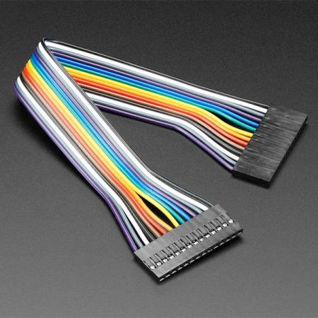 디바이스마트,케이블/전선 > 점퍼/하네스/악어/바나나 > 점퍼 와이어/케이블,Adafruit,2.54mm 0.1' Pitch 14-pin Jumper Cable - 20cm long [ada-4943],0.1 피치 14핀 점퍼 케이블 / 길이 : 20cm