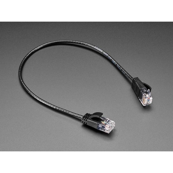 Skinny Ethernet LAN UTP CAT6 Cable - 3mm diameter - 30cm long [ada-5443]