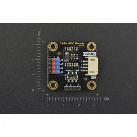 디바이스마트,MCU보드/전자키트 > 전원/신호/저장/응용 > ADC/DAC,DFROBOT,Gravity: I2C ADS1115 16-Bit ADC Module (Arduino & Raspberry Pi Compatible) [DFR0553],16비트 ADC 칩 ADS1115를 사용하며 3.3~5V의 넓은 전압 전원 공급 장치를 지원 / Raspberry Pi에 최적화된 3.3V I2C 디지털 레벨 신호 / 온보드 I2C 주소 선택 스위치, 2개의 ADC 모듈 캐스케이드 지원