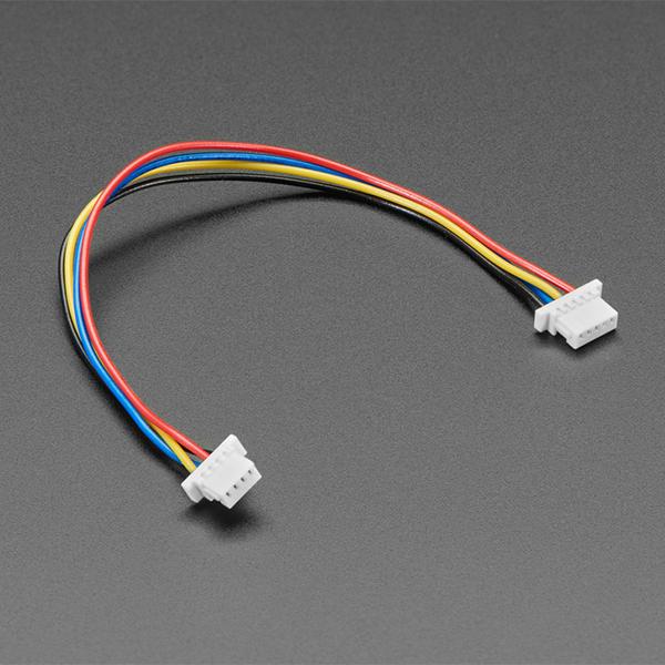 5-pin JST ESLOV to 4-pin JST SH STEMMA QT / Qwiic Cable - 100mm long [ada-4483]