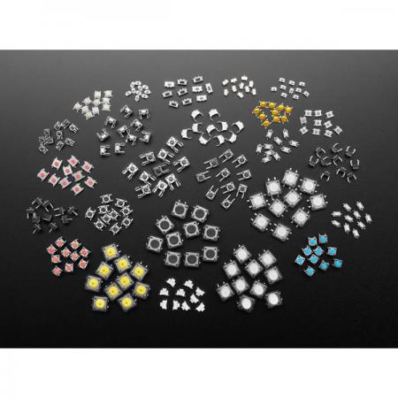 디바이스마트,스위치/부저/전기부품 > 스위치 > 푸쉬버튼 스위치,Adafruit,Tactile Switch Assortment - 25 Different Buttons - 10 pcs each - Through Hole and Surface Mount [ada-5493],Tact 스위치 / 25개 스위치 모음