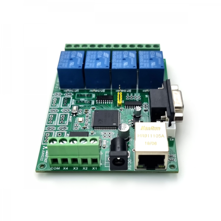 디바이스마트,MCU보드/전자키트 > 전원/신호/저장/응용 > 릴레이,한진데이타,TCP/UDP 네트웍(LAN) 제어 릴레이4/입력4 IO모듈(P0165),제품크기 : 69 x 49mm / 릴레이 채널 : 4채널 / 동작전원 : DC 5V