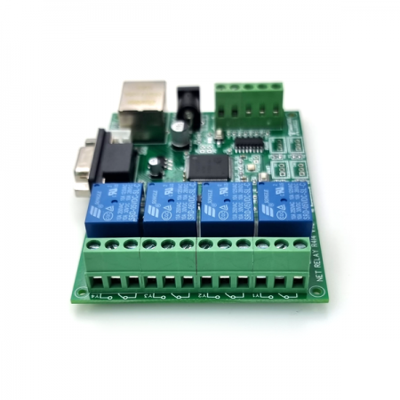 디바이스마트,MCU보드/전자키트 > 전원/신호/저장/응용 > 릴레이,한진데이타,TCP/UDP 네트웍(LAN) 제어 릴레이4/입력4 IO모듈(P0165),제품크기 : 69 x 49mm / 릴레이 채널 : 4채널 / 동작전원 : DC 5V
