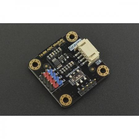 디바이스마트,MCU보드/전자키트 > 전원/신호/저장/응용 > ADC/DAC,DFROBOT,Gravity: I2C ADS1115 16-Bit ADC Module (Arduino & Raspberry Pi Compatible) [DFR0553],16비트 ADC 칩 ADS1115를 사용하며 3.3~5V의 넓은 전압 전원 공급 장치를 지원 / Raspberry Pi에 최적화된 3.3V I2C 디지털 레벨 신호 / 온보드 I2C 주소 선택 스위치, 2개의 ADC 모듈 캐스케이드 지원