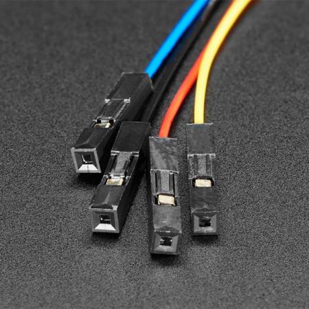 디바이스마트,케이블/전선 > 점퍼/하네스/악어/바나나 > 점퍼 와이어/케이블,Adafruit,STEMMA QT / Qwiic JST SH 4-pin Cable with Premium Female Sockets - 150mm Long [ada-4397],STEMMA QT / JST SH 4핀-프리미엄 암 헤더 케이블 / 길이 : 150mm