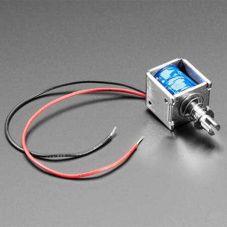 디바이스마트,기계/제어/로봇/모터 > 모터류 > 특수모터 > 솔레노이드,Adafruit,Medium Push-Pull Solenoid - 5V or 6V [ada-3992],6VDC 작동 / 전류: 6V 1A 또는 5V 0.8A / 10mm 스로우의 푸시 또는 풀 유형 / 길이: 55.4mm, 직경: 7mm