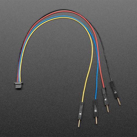 디바이스마트,케이블/전선 > 점퍼/하네스/악어/바나나 > 점퍼 와이어/케이블,Adafruit,STEMMA QT / Qwiic JST SH 4-pin to Premium Male Headers Cable - 150mm Long [ada-4209],STEMMA QT / JST SH 4핀-프리미엄 수 헤더 케이블 / 길이 : 150mm