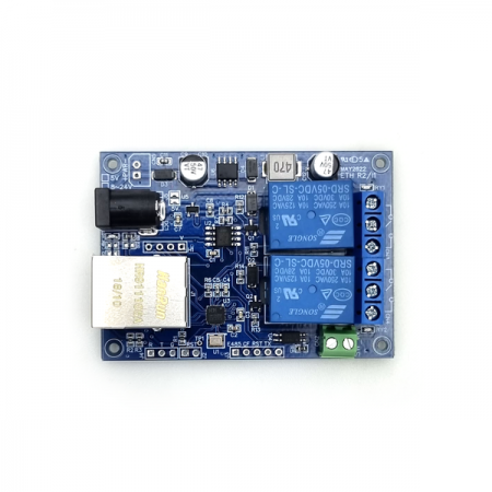 디바이스마트,MCU보드/전자키트 > 전원/신호/저장/응용 > 릴레이,한진데이타,네트웍(LAN)제어 2채널 릴레이 I/O모듈 (P4851-3),69 x 49mm / 동작전원 : DC 12V / 릴레이 채널 : 2채널