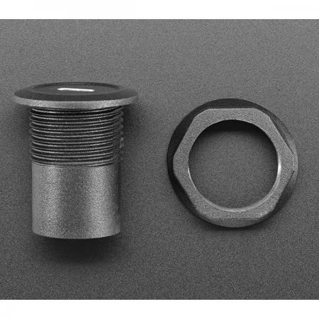 디바이스마트,커넥터/PCB > 플러그/잭 > 매입형 소켓 > 키스톤잭/패널마운트,Adafruit,USB C Jack to Micro USB Jack Round Panel Mount Adapter [ada-4260],원형 패널 마운트 어댑터 / USB C / 길이 : 33mm