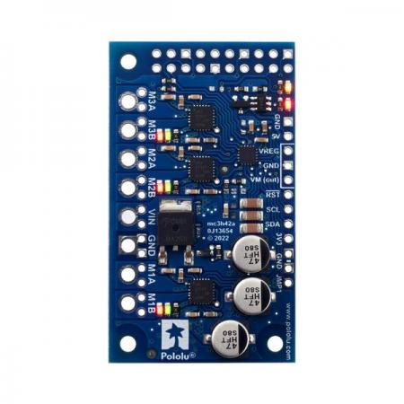 디바이스마트,기계/제어/로봇/모터 > 모터드라이버 > DC모터 드라이버 > 100W 이하 DC모터 드라이버,Pololu,Motoron M3H256 Triple Motor Controller for Raspberry Pi (No Connectors or Standoffs) #5035,M3H256 / 최대 3개의 모터를 제어 / 라즈베리파이 / 4.5V~48V에서 작동하며 모터당 최대 2A 제공
