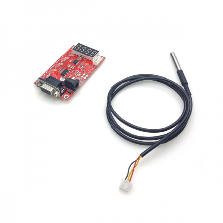 디바이스마트,MCU보드/전자키트 > 센서모듈 > 온도/습도 > 온도센서,한진데이타,고정밀 온도센서 RS232C출력 FND 표시모듈(P6066),온도센서 : DS18B20 / 측정범위 : -55.0 ~ 125.0 ℃ (케이블 타입에 따라 최대 범위는 달라짐) / 구동전원 : DC 8 ~30V