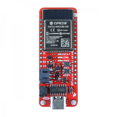 디바이스마트,오픈소스/코딩교육 > 파이썬/IoT 개발 보드 > ESP32,SparkFun,SparkFun Thing Plus - ESP32 WROOM (USB-C) [WRL-20168],ESP32-D0WDQ6 칩 / ESP32 WROOM / Thing Plus / 와이파이, 블루투스 / Feather 호환 / Qwiic Connect / 정전식 터치 센서, 홀 센서, SD 카드 인터페이스, 이더넷 / 통합 802.11 b/g/n WiFi 트랜시버 / JST 커넥터