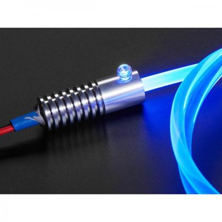디바이스마트,LED/LCD > LED 인테리어조명 > 장식용 LED,Adafruit,Fiber Optic Light Source - 1 Watt - Blue [ada-4167],고출력 LED 클러스터 / 블루 광섬유 광원 / 9~12V 및 100mA 전류로 전원을 공급해야 하며 금속 본체는 방열판 역할을 합니다