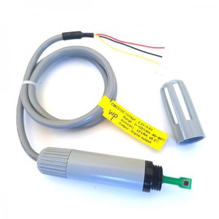 디바이스마트,센서 > 온도/습도/수위센서 > 온습도센서 부품,씨링크테크,온습도센서 (CM2315C-WP),상대 습도&온도 센서 / 습도 정밀도 : ± 2% RH / 온도 정밀도 : ± 0.3℃ / CM2315C 제품에 외부 투습지 보완한 제품