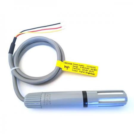 디바이스마트,센서 > 온도/습도/수위센서 > 온습도센서 부품,씨링크테크,온습도센서 (CM2305B-WP),상대 습도&온도 센서 / 습도 정밀도 : ± 2% RH / 온도 정밀도 : ± 0.3℃ / 3Wire / 입출력 방식 : 1-Wire / CM2305B에 외부 투습지 보완한 제품