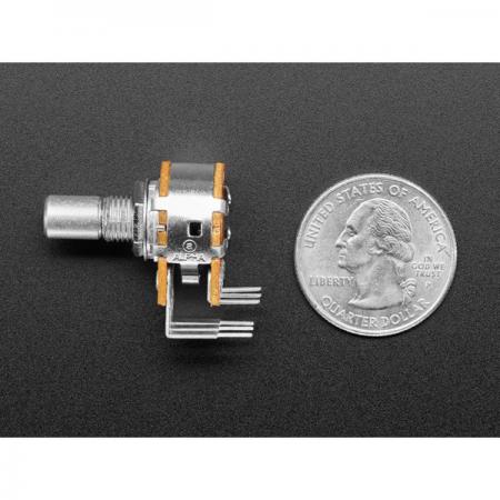 디바이스마트,RLC/수동소자 > (R) 저항 > 가변저항(포텐셔미터) > 로타리 포텐셔미터,Adafruit,Alpha Dual-Gang 16mm Right-angle PC Mount - 250K Audio - RV16A01F-41-15R1-A250K-30H4 [ada-5268],Alpha Dual-Gang 250K 오디오 가변저항 / 스테레오 제어를 위한  투인원 가변저항 스택 / 오디오/로그 테이퍼 250K 옴 전위차계로 양쪽에 하나의 공유 노브