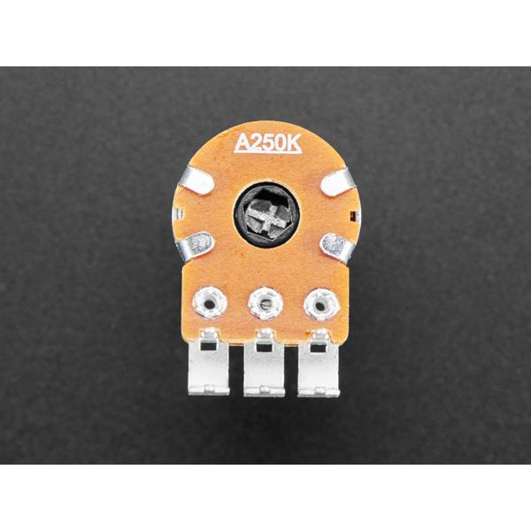 Alpha Dual-Gang 16mm Right-angle PC Mount - 250K Audio - RV16A01F-41-15R1-A250K-30H4 [ada-5268]