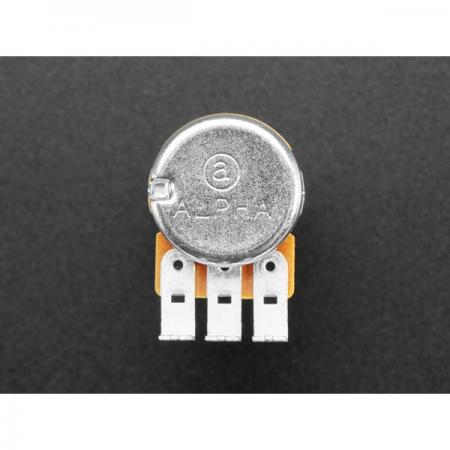 디바이스마트,RLC/수동소자 > (R) 저항 > 가변저항(포텐셔미터) > 로타리 포텐셔미터,Adafruit,Alpha Single-Gang 16mm Right-angle PC Mount - 100K Reverse Audio [ada-5261],Alpha 100 K Reverse Audio 가변저항은 브레드보드 또는 패널과 함께 사용 가능한 투인원입니다. / 테이퍼 100K 옴