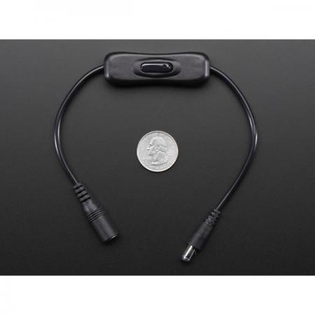 디바이스마트,케이블/전선 > PC/네트워크/통신 케이블 > 전원/파워 케이블,Adafruit,In-line power switch for 2.1mm barrel jack [ada-1125],2.1mm 배럴 잭용 전원 스위치 / 최대 5A