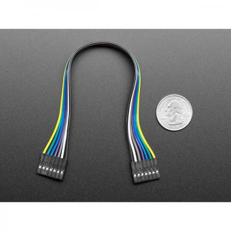 디바이스마트,케이블/전선 > 점퍼/하네스/악어/바나나 > 점퍼 와이어/케이블,Adafruit,2.54mm Pitch 7-pin Jumper Cable - 20cm long [ada-4938],2.54mm 7핀 점퍼 케이블 / 길이 : 20cm