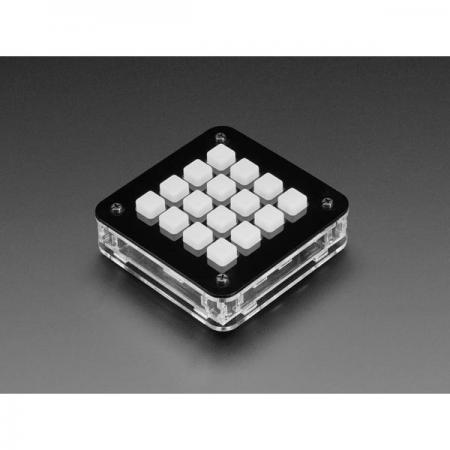 디바이스마트,MCU보드/전자키트 > 디스플레이 > 도트매트릭스,Adafruit,Adafruit 4x4 Trellis Feather Acrylic Enclosure + Hardware Kit  [ada-4339],4x4 TRELLIS를 휴대용 조명/음악 메이커로 바꿔주는 아크릴 인클로저 / 인터페이스, MIDI 악기, 컨트롤 패너 등을 위한 제품