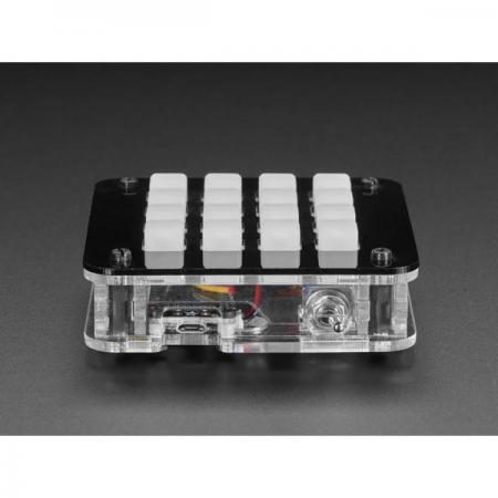 디바이스마트,MCU보드/전자키트 > 디스플레이 > 도트매트릭스,Adafruit,Adafruit 4x4 Trellis Feather Acrylic Enclosure + Hardware Kit  [ada-4339],4x4 TRELLIS를 휴대용 조명/음악 메이커로 바꿔주는 아크릴 인클로저 / 인터페이스, MIDI 악기, 컨트롤 패너 등을 위한 제품