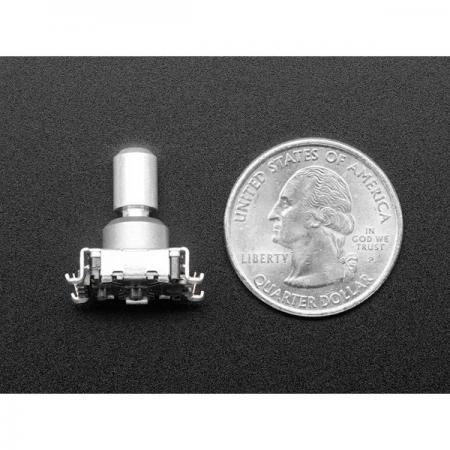 디바이스마트,RLC/수동소자 > (R) 저항 > 가변저항(포텐셔미터) > 로타리 포텐셔미터,Adafruit,Surface Mount Rotary Encoder - EC11J [ada-5454],EC11J / 표면 실장 로터리 엔코더 / 푸쉬 버튼 내장 / 3개의 패드 커넥터(접지 및 2개의 코딩 핀) 정상 개방 스위치용 패드 2개
