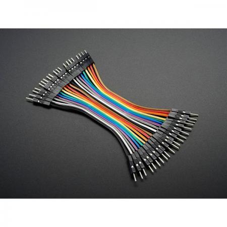 디바이스마트,케이블/전선 > 점퍼/하네스/악어/바나나 > 점퍼 와이어/케이블,Adafruit,Premium Male/Male Jumper Wires - 20 x 3' (75mm) [ada-1956],프리미엄 수/수 점퍼 와이어 / 75mm