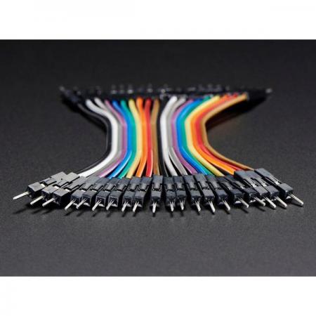 디바이스마트,케이블/전선 > 점퍼/하네스/악어/바나나 > 점퍼 와이어/케이블,Adafruit,Premium Male/Male Jumper Wires - 20 x 3' (75mm) [ada-1956],프리미엄 수/수 점퍼 와이어 / 75mm