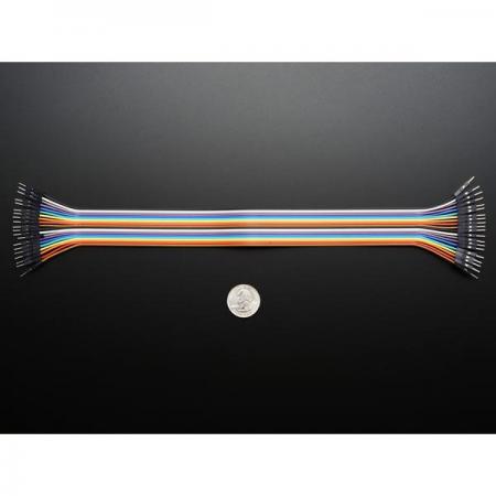 디바이스마트,케이블/전선 > 점퍼/하네스/악어/바나나 > 점퍼 와이어/케이블,Adafruit,Premium Male/Male Jumper Wires - 20 x 12' (300mm) [ada-1955],프리미엄 수/수 점퍼 와이어 / 300mm