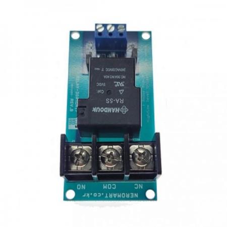 디바이스마트,MCU보드/전자키트 > 전원/신호/저장/응용 > 릴레이,AVRMALL,[NER-20013] RELAY-30A(CH1)-5V (1CH Relay Module) 버전B,동작전압 : 5V / 채널 : 1ch / 모듈 크기 : 42mm x 85mm x 24.7mm / 절연회로 적용