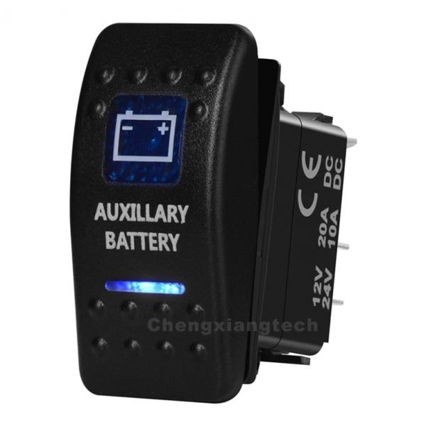 12v/24v ARB스타일 방수 푸쉬 스위치 파란색 (AUXILLARY BATTERY) [TYE-LS006]