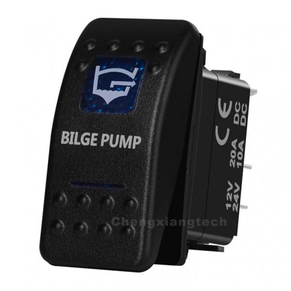 12v/24v ARB스타일 방수 푸쉬 스위치 파란색 (BILGE PUMP) [TYE-LS009]