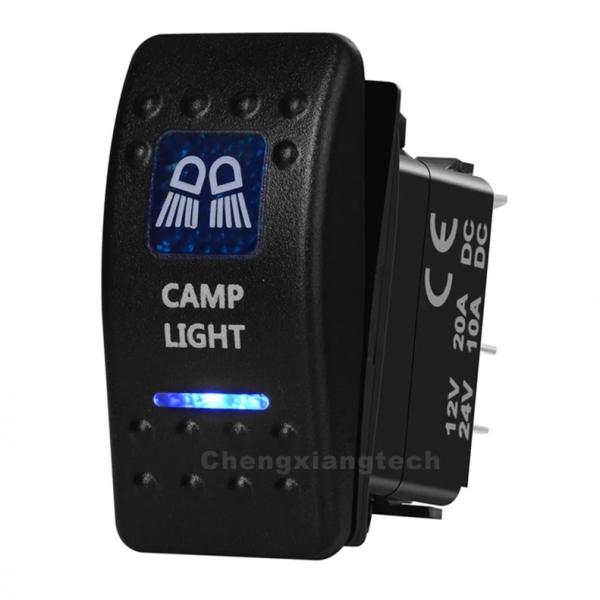 12v/24v ARB스타일 방수 푸쉬 스위치 파란색 (CAMP LIGHT) [TYE-LS010]