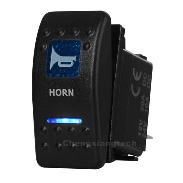 12v/24v ARB스타일 방수 푸쉬 스위치 파란색 (HORN) [TYE-LS021]