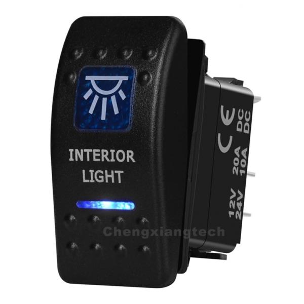 12v/24v ARB스타일 방수 푸쉬 스위치 파란색 (INTERIOR LIGHT) [TYE-LS022]