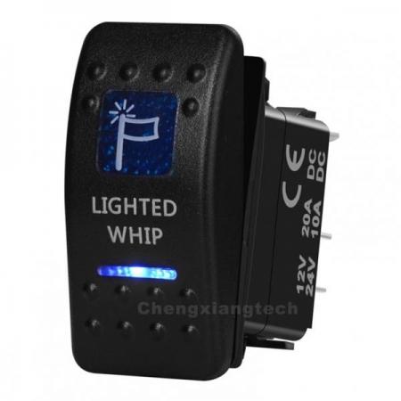 디바이스마트,EV 전기차/캠핑카/그린에너지 > 스위치/커넥터/릴레이 > 스위치/셀렉터,SMG,12v/24v ARB스타일 방수 푸쉬 스위치 파란색 (LIGHTED WHIP) [TYE-LS025],24V, 10A / 12V, 20A / SPST / 방수 IP 6 / 블루 / LIGHTED WHIP