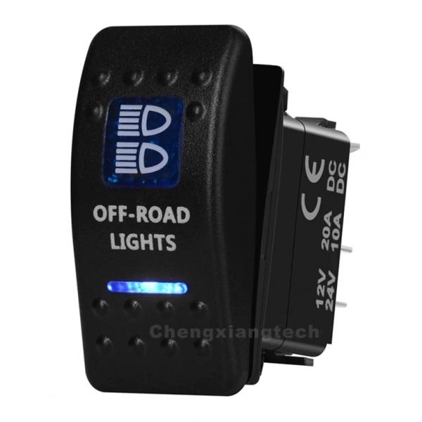 12v/24v ARB스타일 방수 푸쉬 스위치 파란색 (OFF-ROAD LIGHTS) [TYE-LS026]