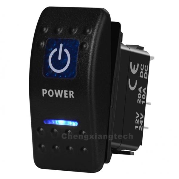 12v/24v ARB스타일 방수 푸쉬 스위치 파란색 (POWER) [TYE-LS028]