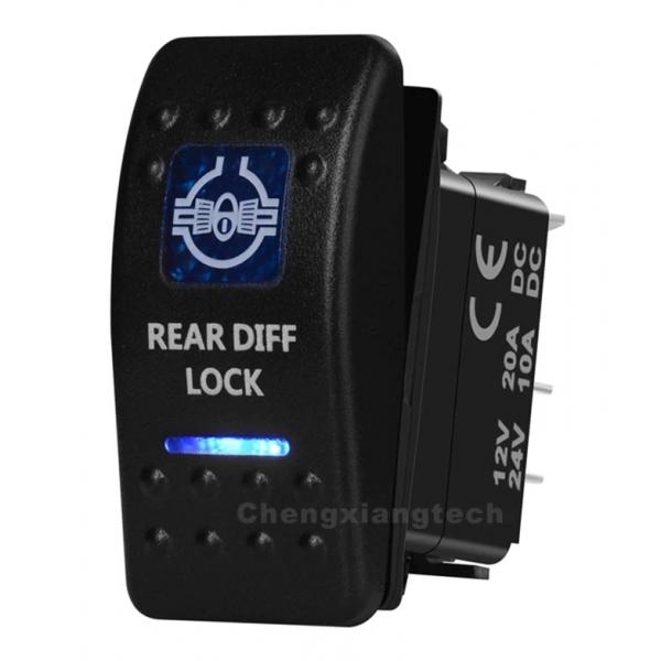 12v/24v ARB스타일 방수 푸쉬 스위치 파란색 (REAR DIFF LOCK) [TYE-LS029]
