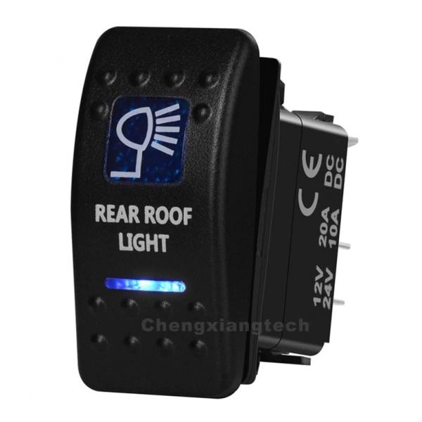 12v/24v ARB스타일 방수 푸쉬 스위치 파란색 (REAR ROOF LIGHT) [TYE-LS032]