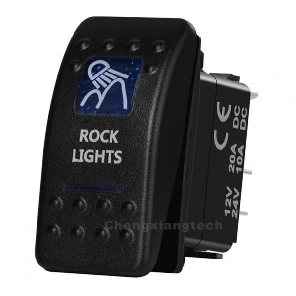 12v/24v ARB스타일 방수 푸쉬 스위치 파란색 (ROCK LIGHTS) [TYE-LS036]