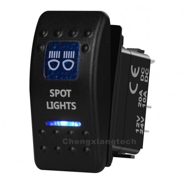 12v/24v ARB스타일 방수 푸쉬 스위치 파란색 (SPOT LIGHTS) [TYE-LS042]