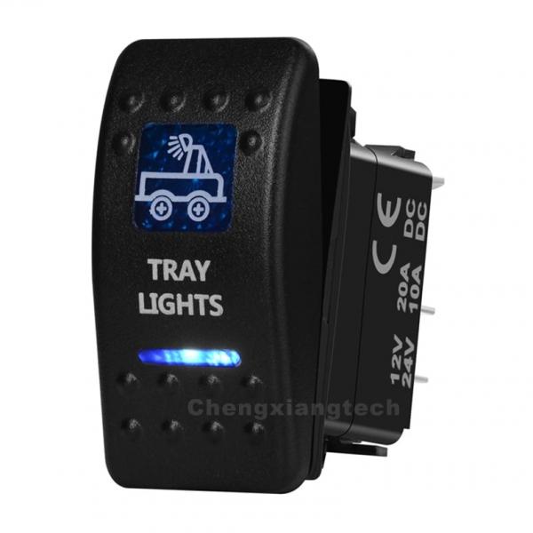 12v/24v ARB스타일 방수 푸쉬 스위치 파란색 (TRAY LIGHTS) [TYE-LS045]
