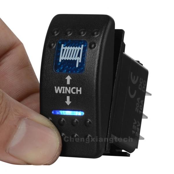 12v/24v ARB스타일 방수 푸쉬 스위치 파란색 (WINCH) [TYE-LS049]
