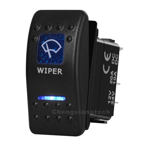 12v/24v ARB스타일 방수 푸쉬 스위치 파란색 (WIPER) [TYE-LS053]