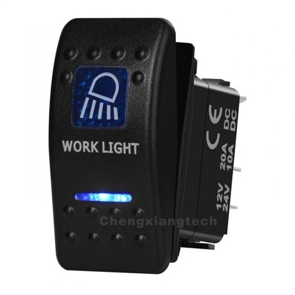 12v/24v ARB스타일 방수 푸쉬 스위치 파란색 (WORK LIGHT) [TYE-LS054]